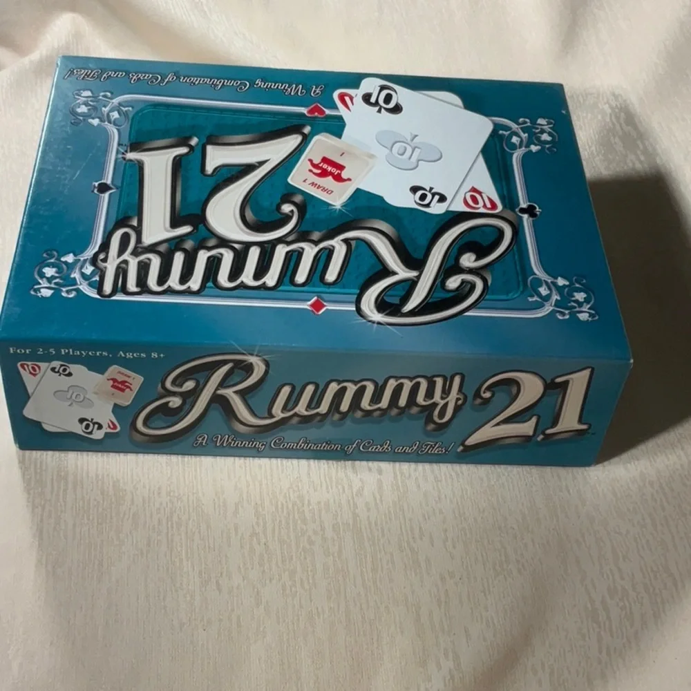 Vintage Rummy 21 by Winning Moves Game Combination of Cards & Tiles -Complete